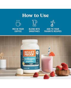 Vanilla flavored collagen protein powder with MCT oil and collagen peptides